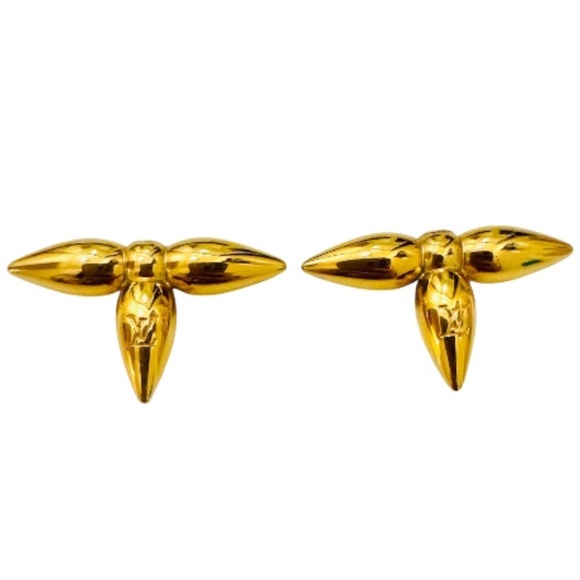 Louis Vuitton Louisette Macro Gold & Pearl Earrings - Picture 9 of 13